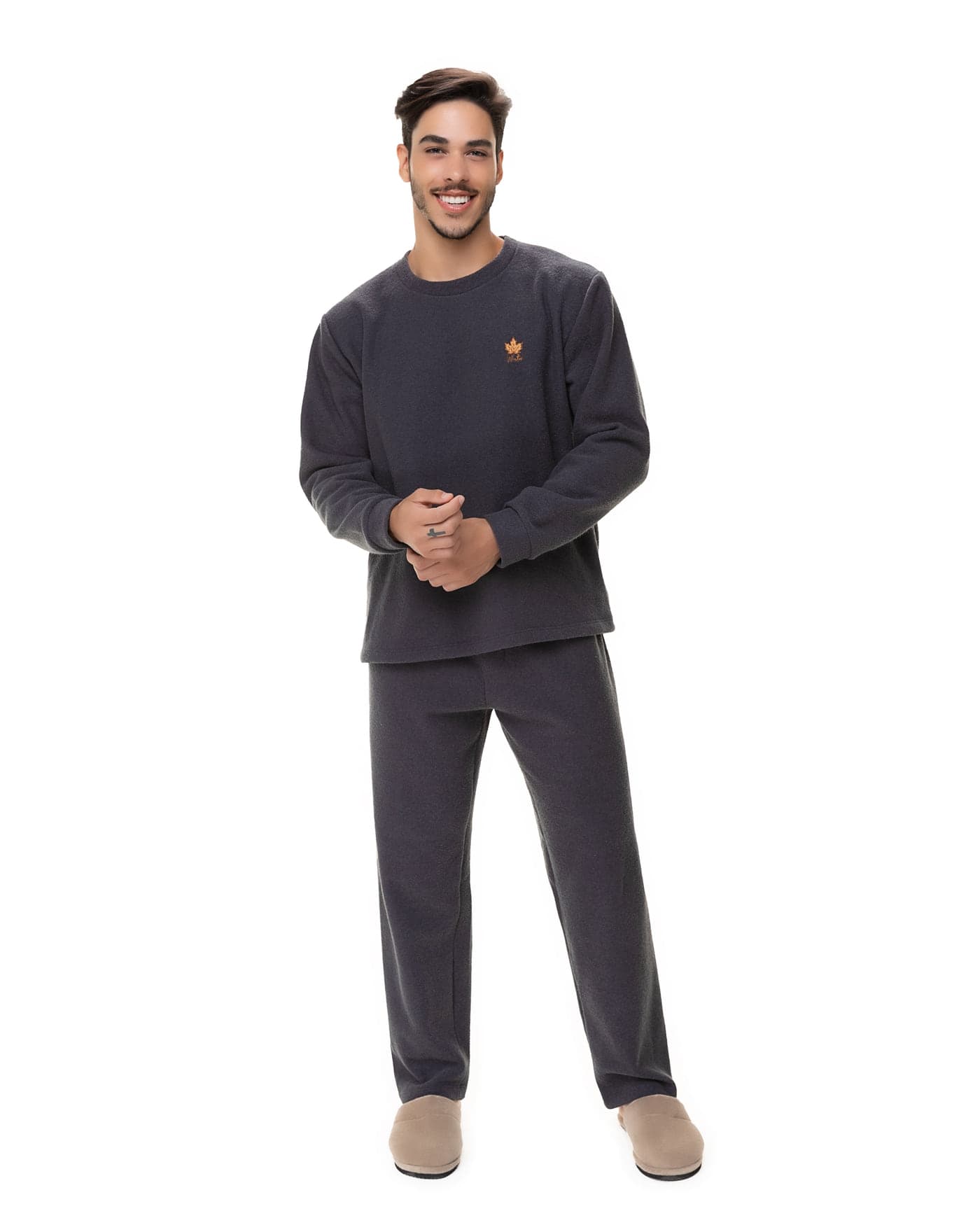Pijama longo plush masculino, ref. 1032